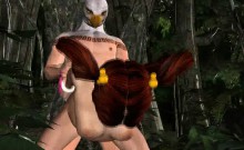 Busty 3d Cartoon Babe Fucked By A Masked Man Outdoors