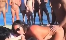 Swingers Fucking In Public At The Beach