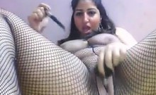 Arab Whore In Lingerie Mastubrates With A Toy