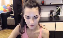 Slim teen beauty vagina on skype