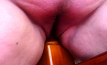 Extraordinary hairy fat bbw masturbating on cam