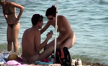 Sexy Thong Topless Girls Beach Voyeur HiddenCamera HD Video