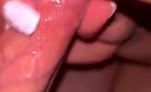 Amateur girlfriend handjob and anal with cumshot