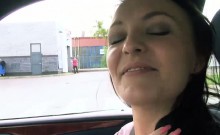 Belle Claire Gets Banged Hard In The Car