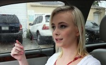 Pretty Teen Maddy Rose Ripped In The Car